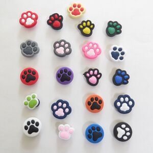 Paw Print Shoe Charms for Clogs or Sandals  21 pieces multi color NWT